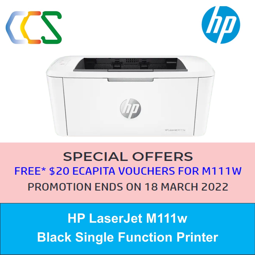 HP M111w Wireless Mono Laser Printer Shopee Singapore
