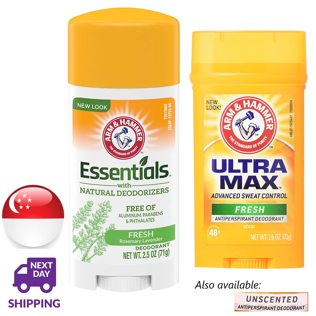 ARM & HAMMER Essentials / Ultra Max Deodorant Shopee Singapore