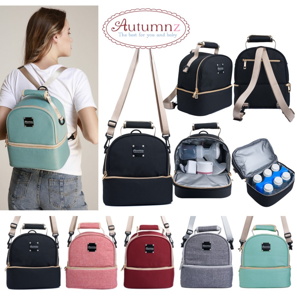 Autumnz Double compartment insulated Cooler bag Breast milk Breast pump Breastmilk storage bags