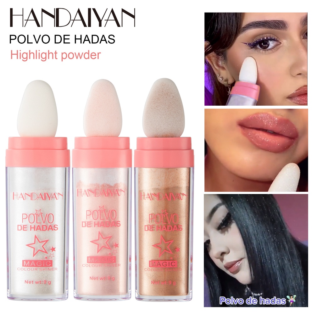 HANDAIYAN Highlighter Palette Glitter Face Contour Brighten Makeup