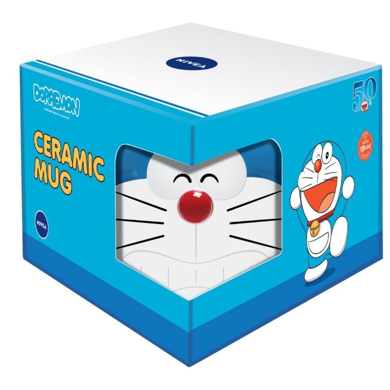 Nivea Doraemon 50 Anniversary 3D Ceramic Mug Limited Edition Shopee