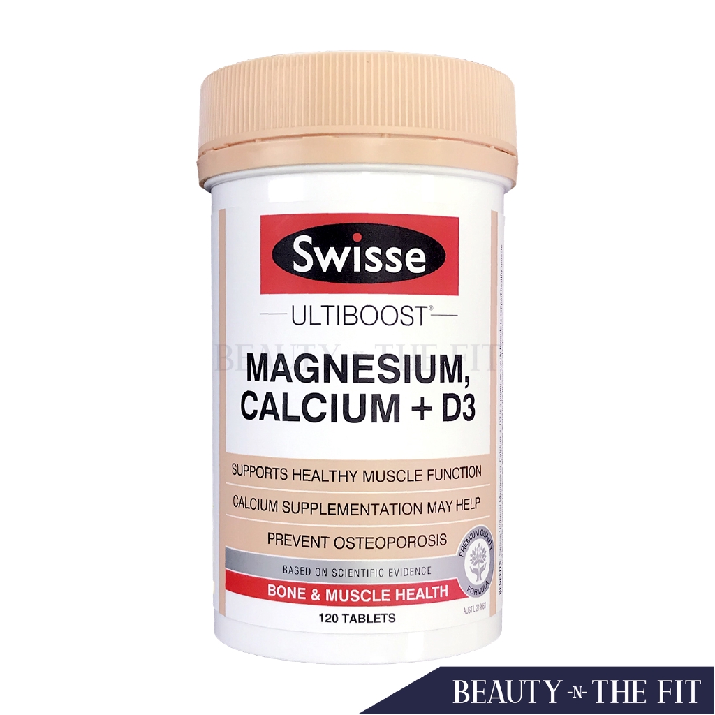 Vitamine Swisse Ultiboost Magnesium Calcium Vitamin D 120 Tablets