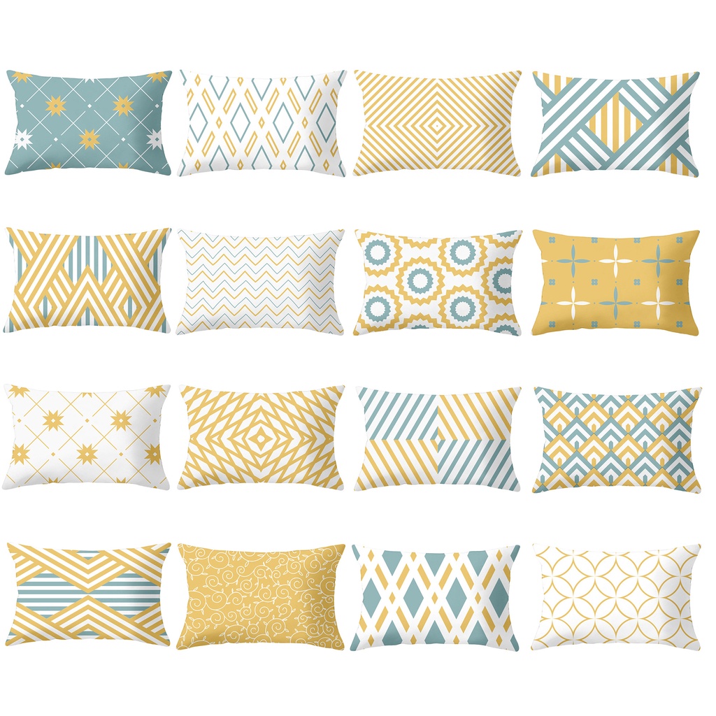 Set Of 4 Pillow Cases Continental United States Stars Love Independence