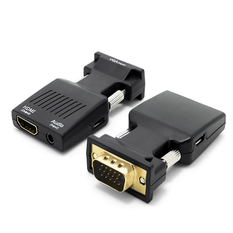 UGOODBUY VGA to HDMI Converter With Audio Full HD VGA to HDMI Adapter