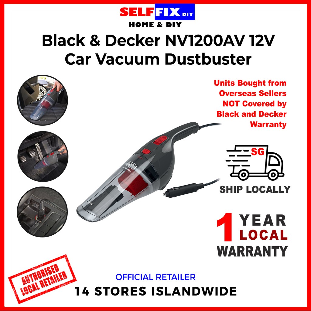 Black & Decker NV1200AV 12V Car Vacuum Black and Decker Auto Car Vac