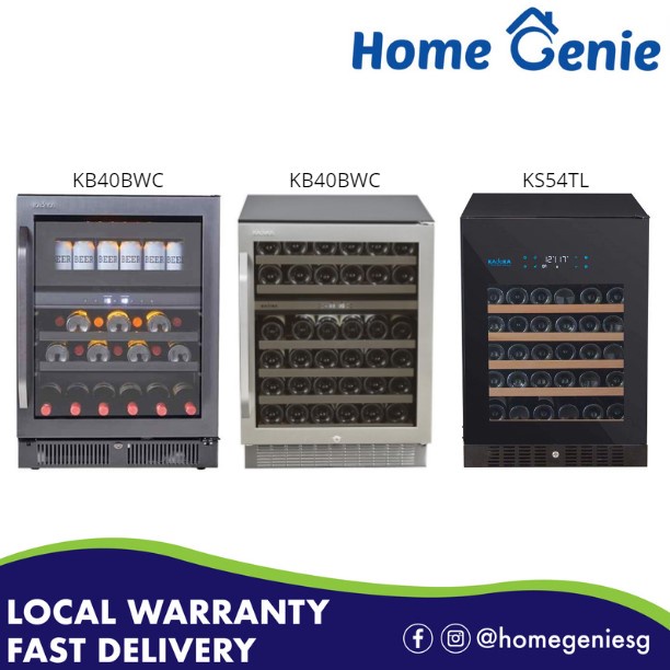 Kadeka Mighty 3 Wine Chiller 25/45/54 bottles KB40WBC/KA45WR/KS54TL