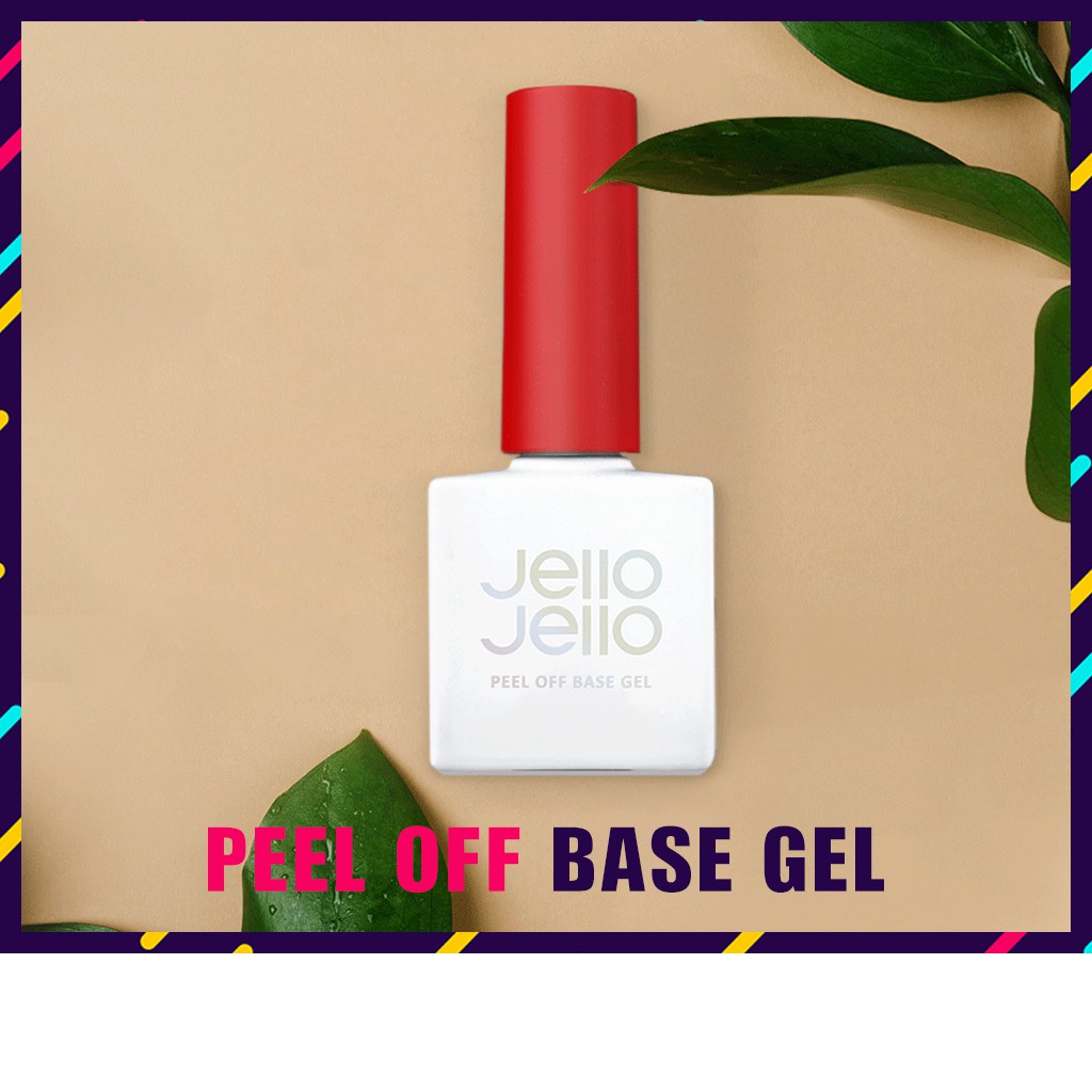 🌎 [JELLOJELLO] JELLO Peel Off Base Gel Nail Polish Made in Korea lovelyseoul Shopee Singapore