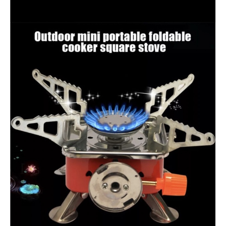 Outdoor Mini Camping Gas Stove Folding Butane Burner Picnic Backpacking