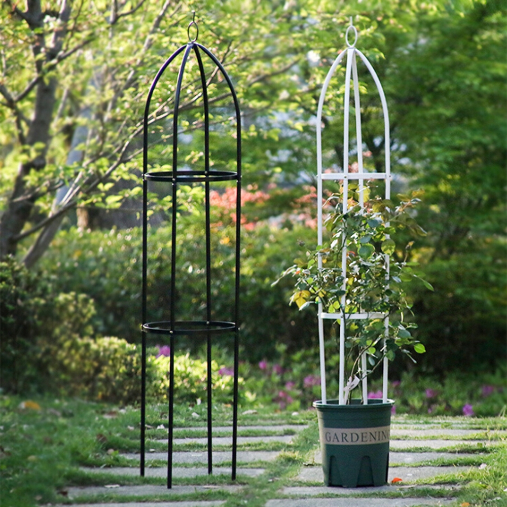 Garden Plant Flower Vine Rack Climbing Planter Trellis Support Metal