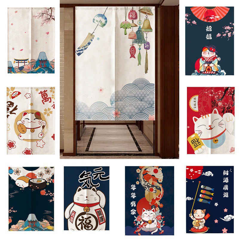 W&H S/M/L/XL Japanesestyle Door Curtain Kitchen Doorway Curtain Dining