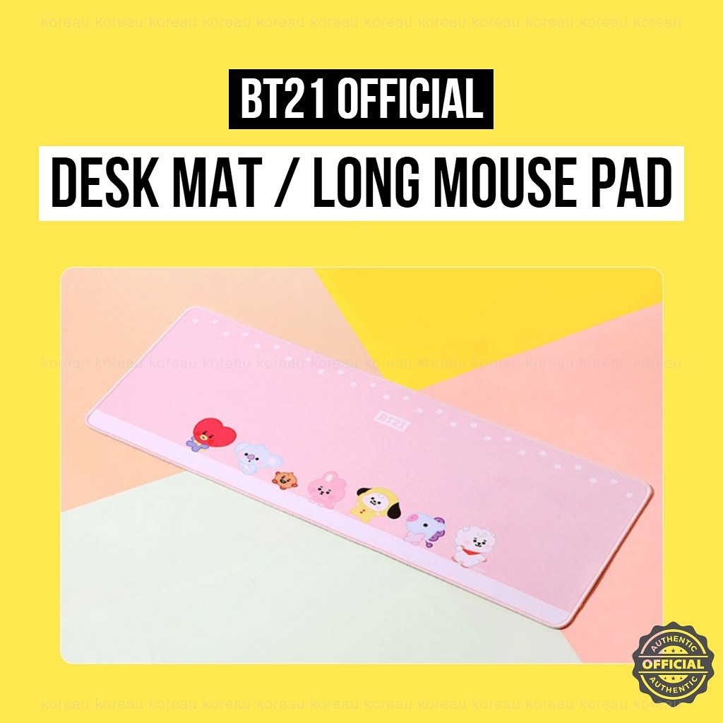 [BT21 Official] Desk Mat Large Long Mouse pad Shopee Singapore