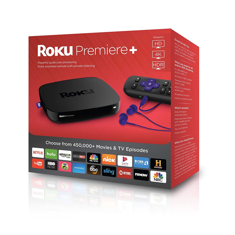 Roku Premiere+ Streaming Media Player HD, 4K Black 4630R Shopee Singapore
