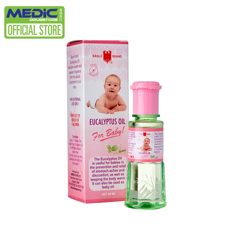 Eagle Brand Eucalyptus Oil For Baby 30ml By Medic Drugstore Shopee Singapore