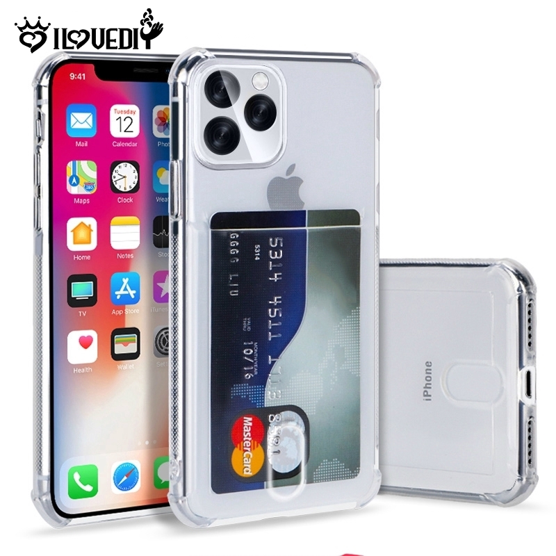 [DS] Airbag Card Holder Soft TPU Clear Phone Case / ID
