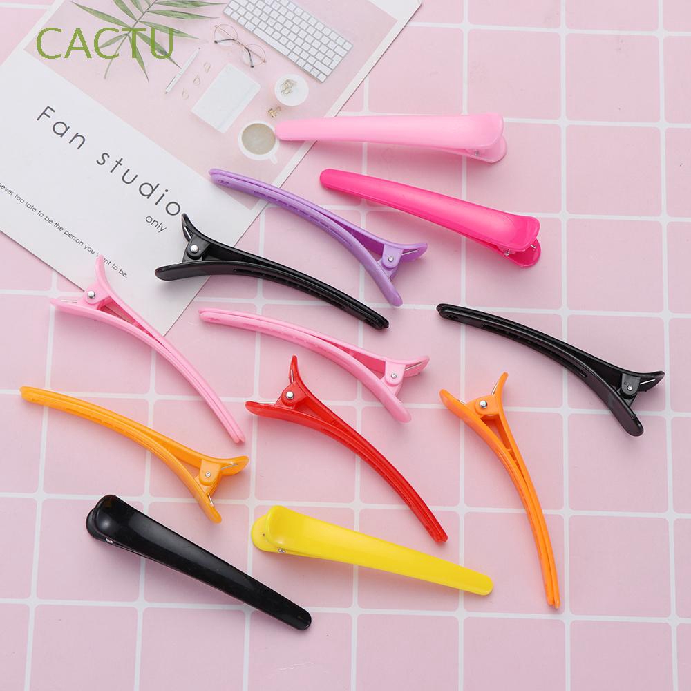 CACTU 10Pcs Plastic Hair Salon Hairpins Hairdressing Salon Styling Hair Clips Shopee Singapore