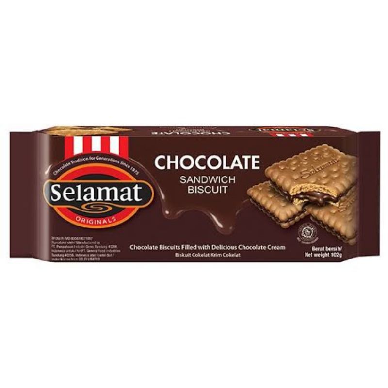 Biskuit Selamat Chocolate Biscuit 102G (Product Of Indonesia - Local Stock) | Shopee Singapore