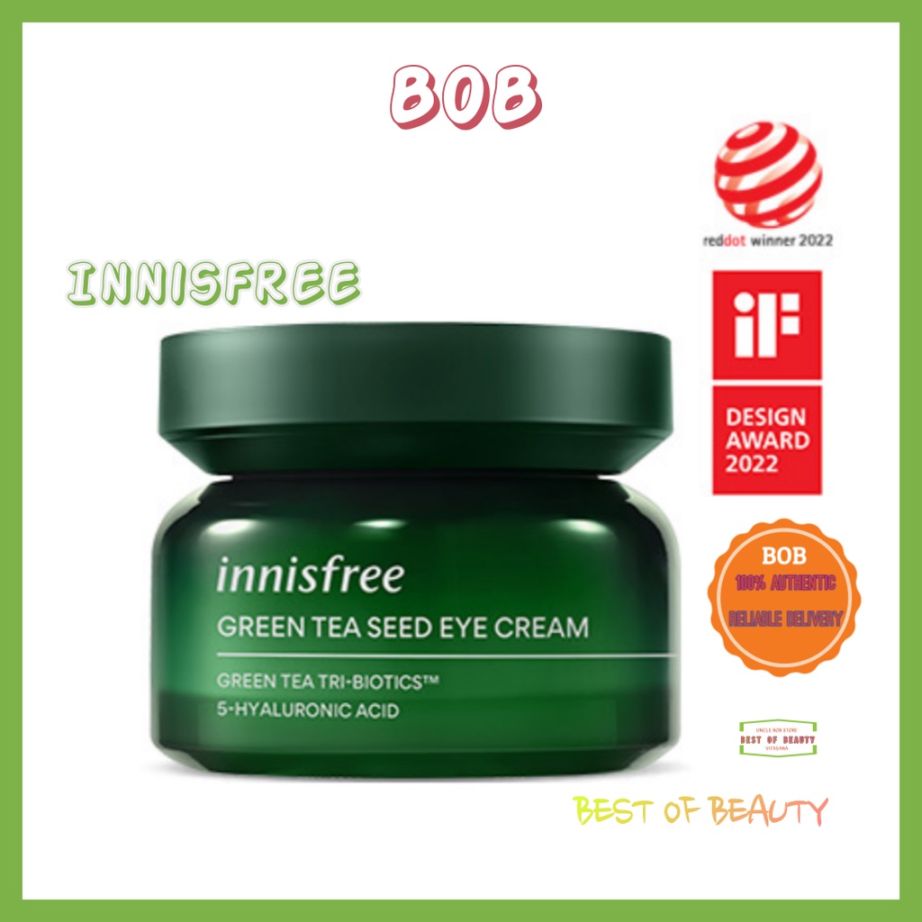 Innisfree Green Tea Seed Eye Cream RENEWAL anti aging / wrinkle care / dryness / intense