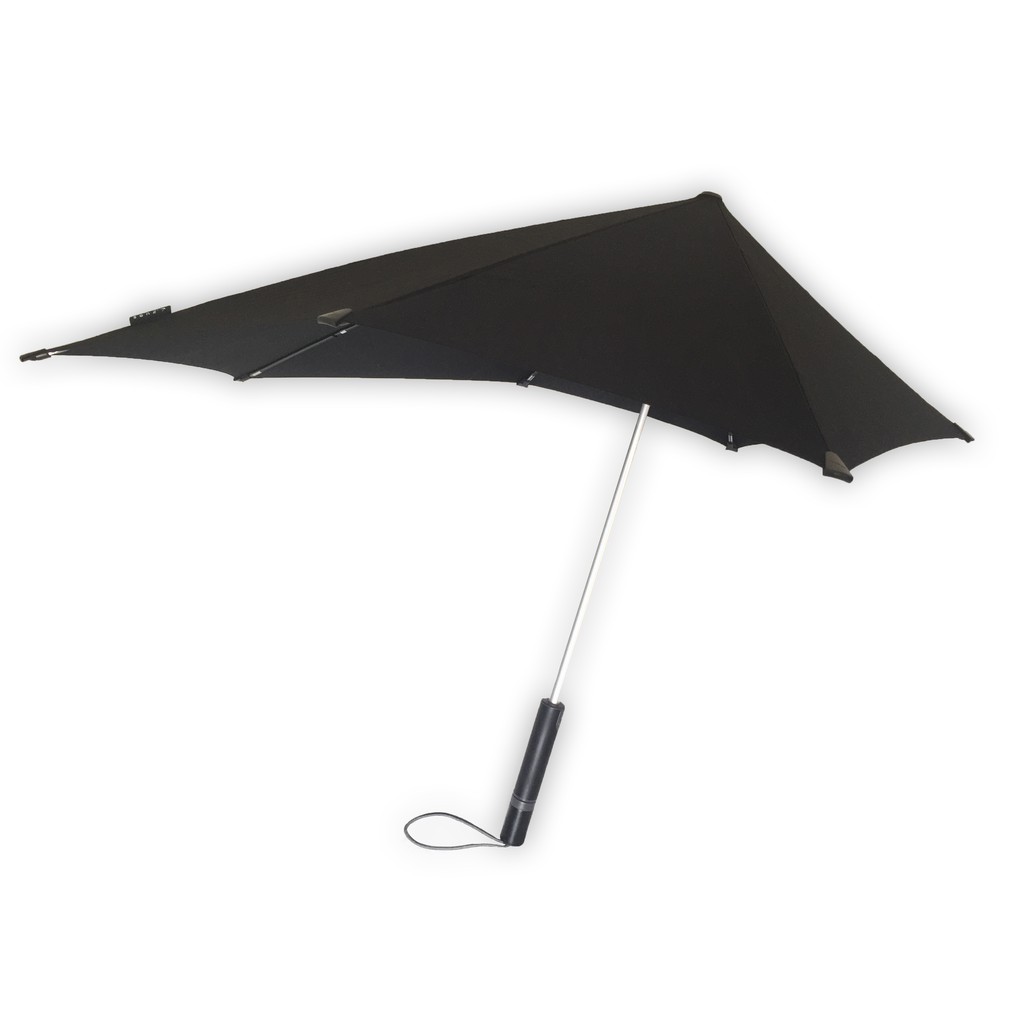 Senz Original Pure Black Storm Umbrella best windproof, rain and UV