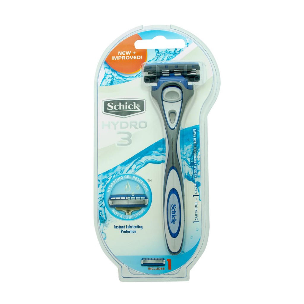 Schick Hydro 3 Razor Kit With Hydrating Gel Bundle