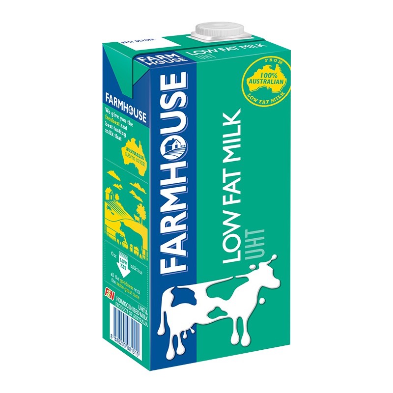 FARMHOUSE Low Fat Milk UHT 1L Shopee Singapore