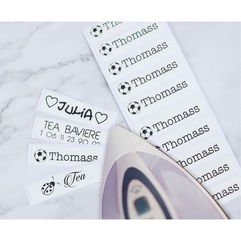 Iron on Clothing Labels Nursing home labels Daycare labels Kids name