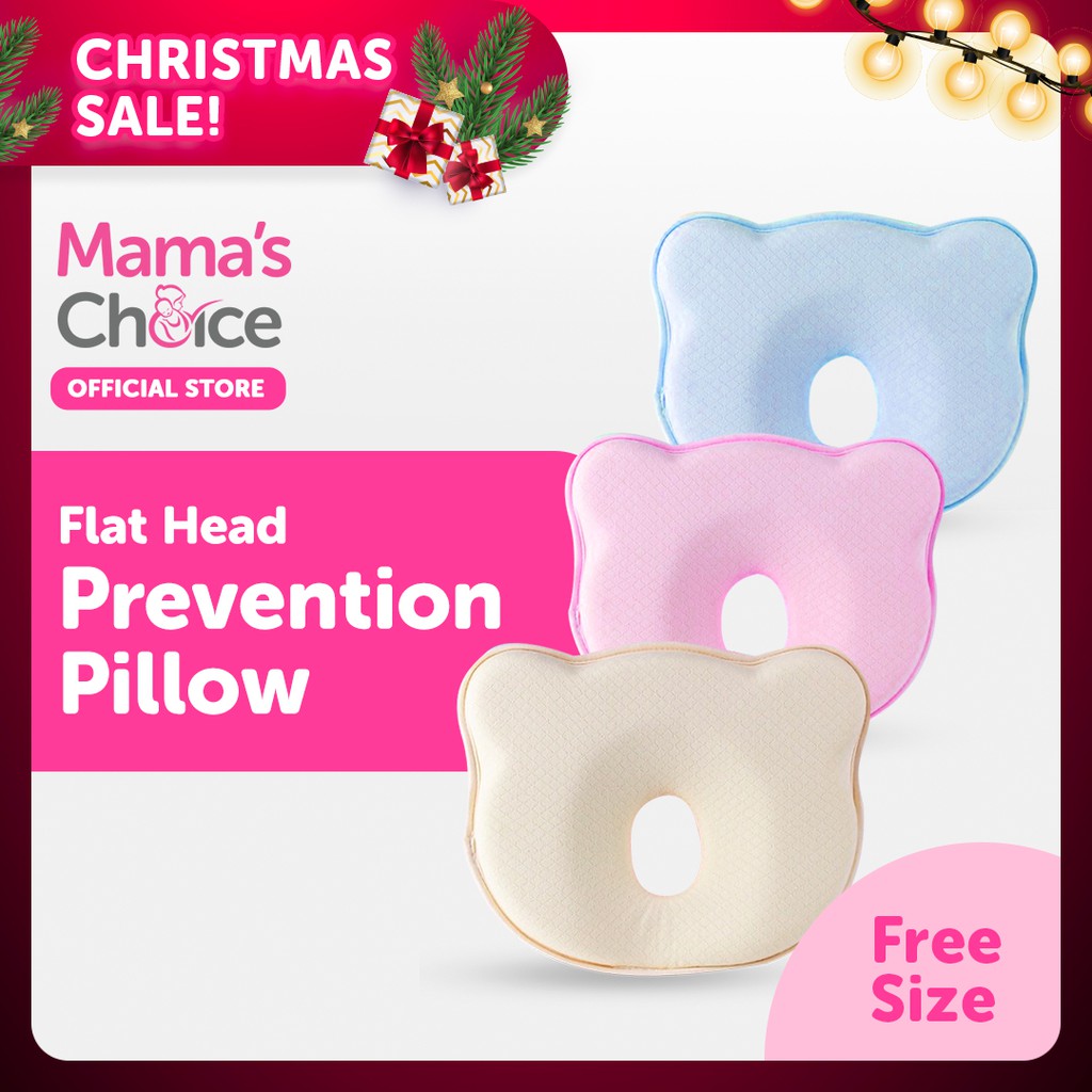 Mama's Choice Flat Head Prevention Pillow (Head shaping organic memory