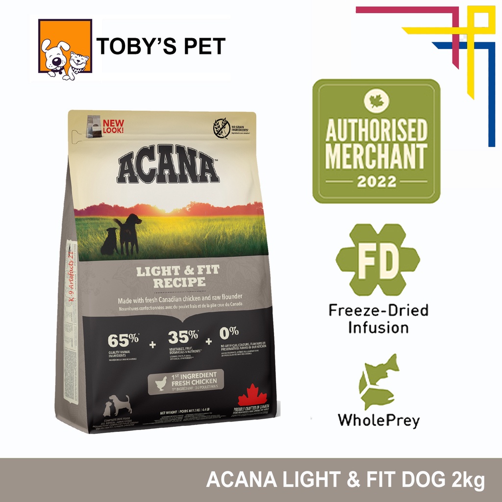 Acana LIGHT AND FIT 2.0kg (100 AUTHENTIC FROM CANADA ) Shopee Singapore