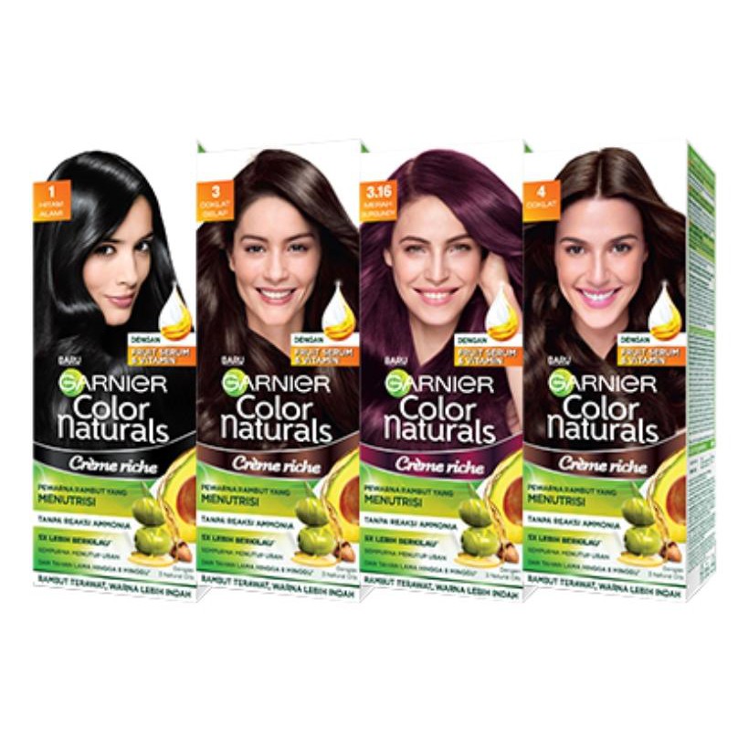 Garnier Hair Color Naturals Creme Riche Dye 50ml (HALAL) Shopee Singapore