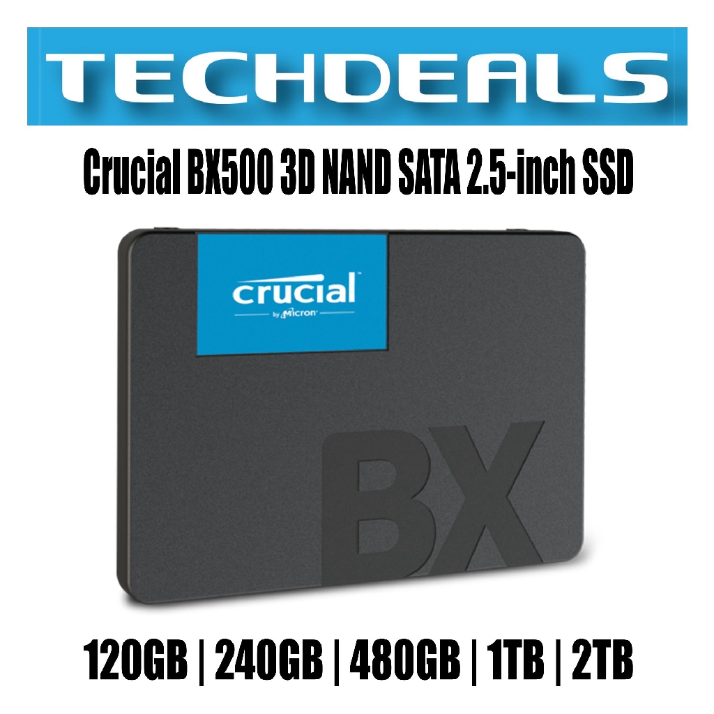 Crucial BX500 3D NAND SATA 2.5inch SSD 120GB 240GB 480GB 1TB