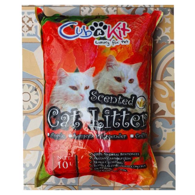 Cub n 10lt Cat Litter Kit Fragrant Glod Sand for Cat Defecate 8kg