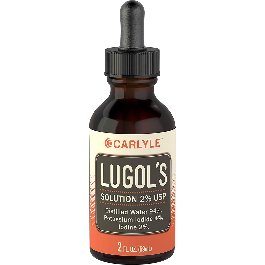 Carlyle Lugols Iodine 2 Percent 2 fl oz Potassium Iodide and Iodine
