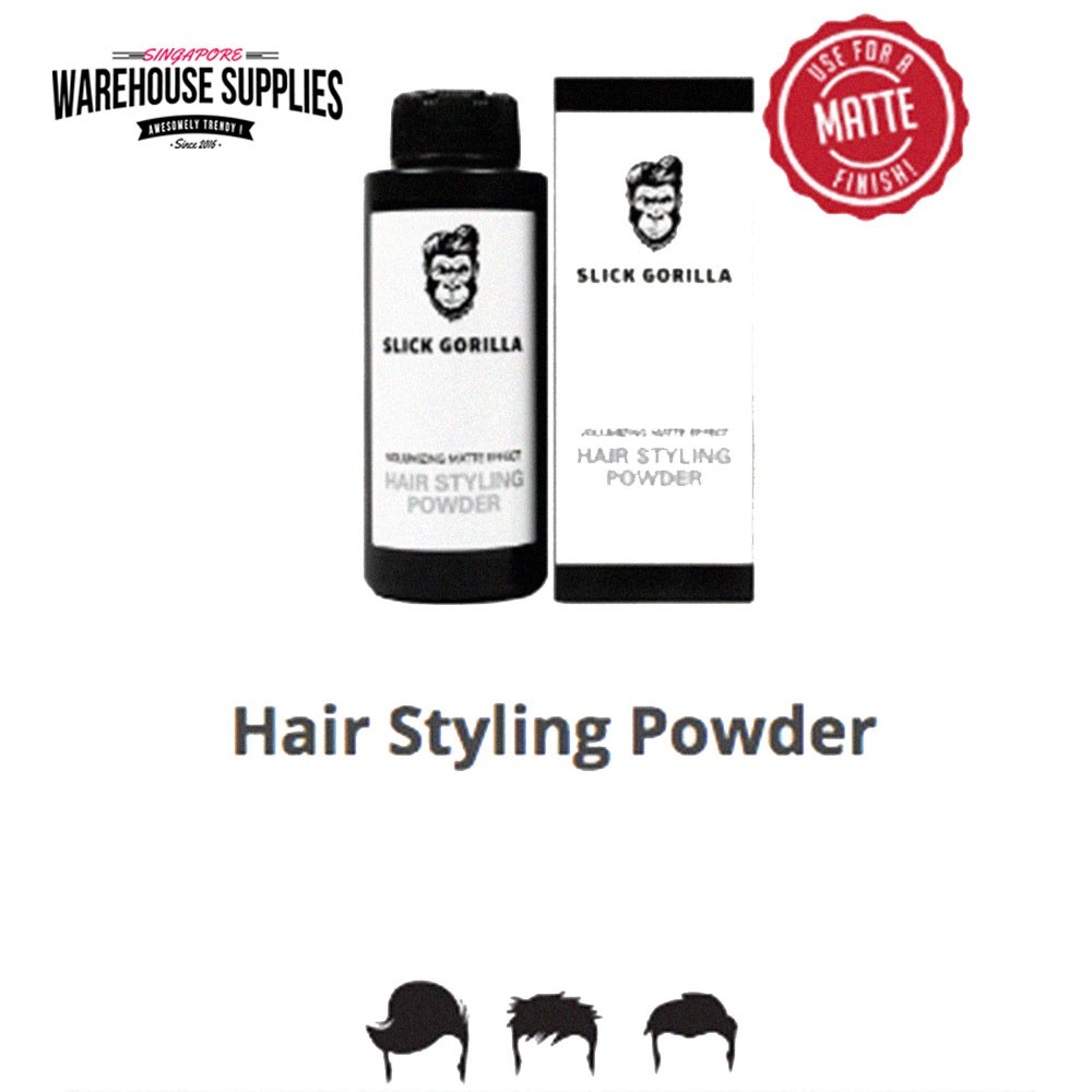 SLICK GORILLA Hair Styling Powder 20g [ Made in UK ] Shopee Singapore