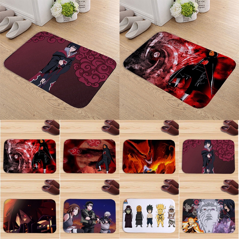 Anime Naruto Printed Floor Mats Antislip Rugs Anime Luffy Carpets
