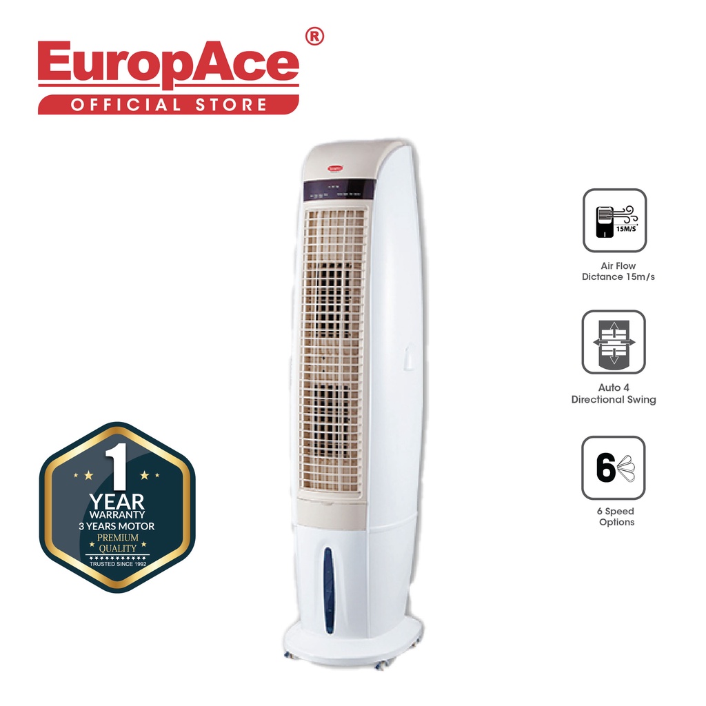 EuropAce 5in1 Evaporative Tall Air Cooler w 40L Water Tank ECO 8401W Shopee Singapore