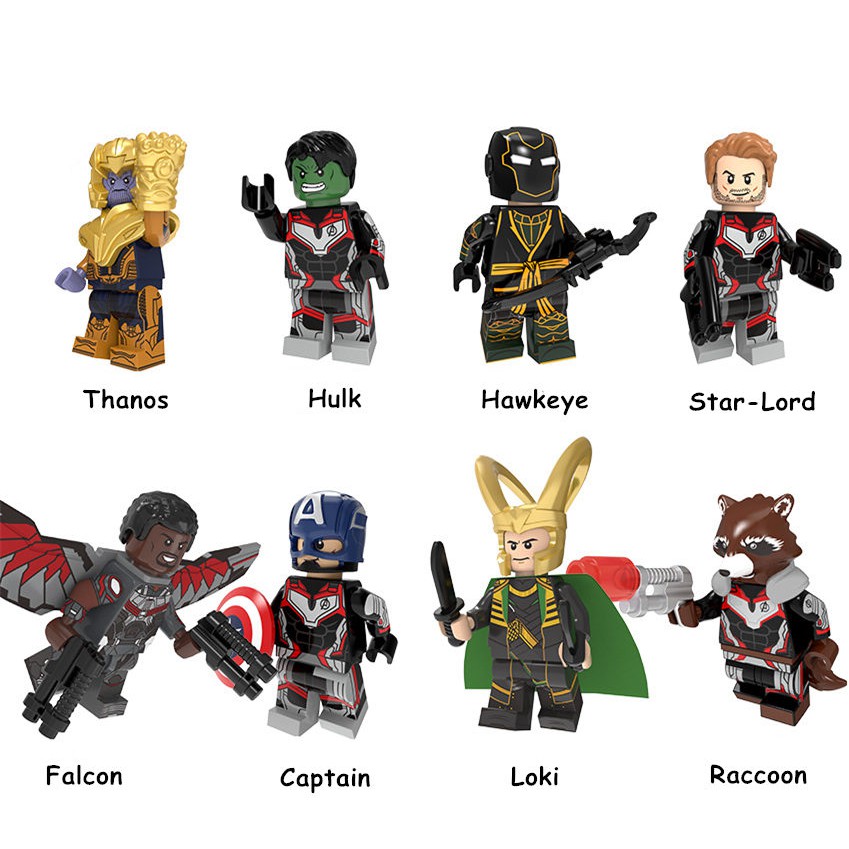 8pcs Avengers Endgame Set Minifigures Lego Compatible PG8229 Mini