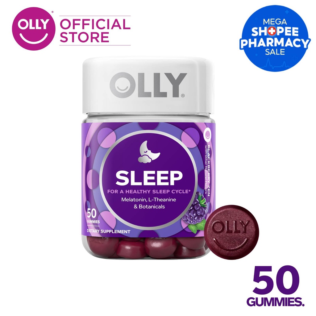 OLLY Sleep Gummy Supplements with Melatonin, For Healthy Sleep Cycle