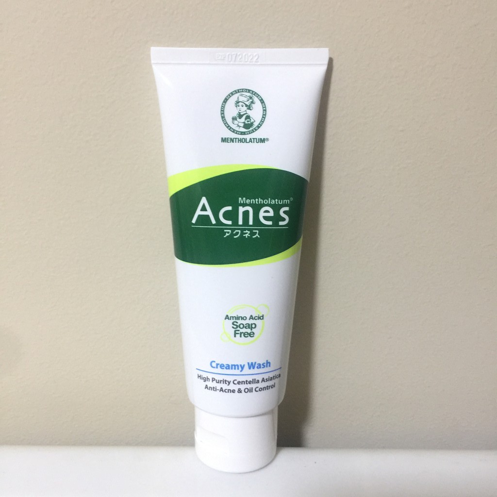 Mentholatum Acnes AntiBacterial Creamy Face Wash 100grams Shopee