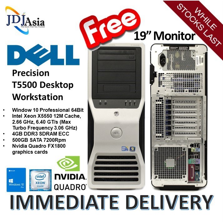 Ready Stock[Refurbished] Dell Precision T5500