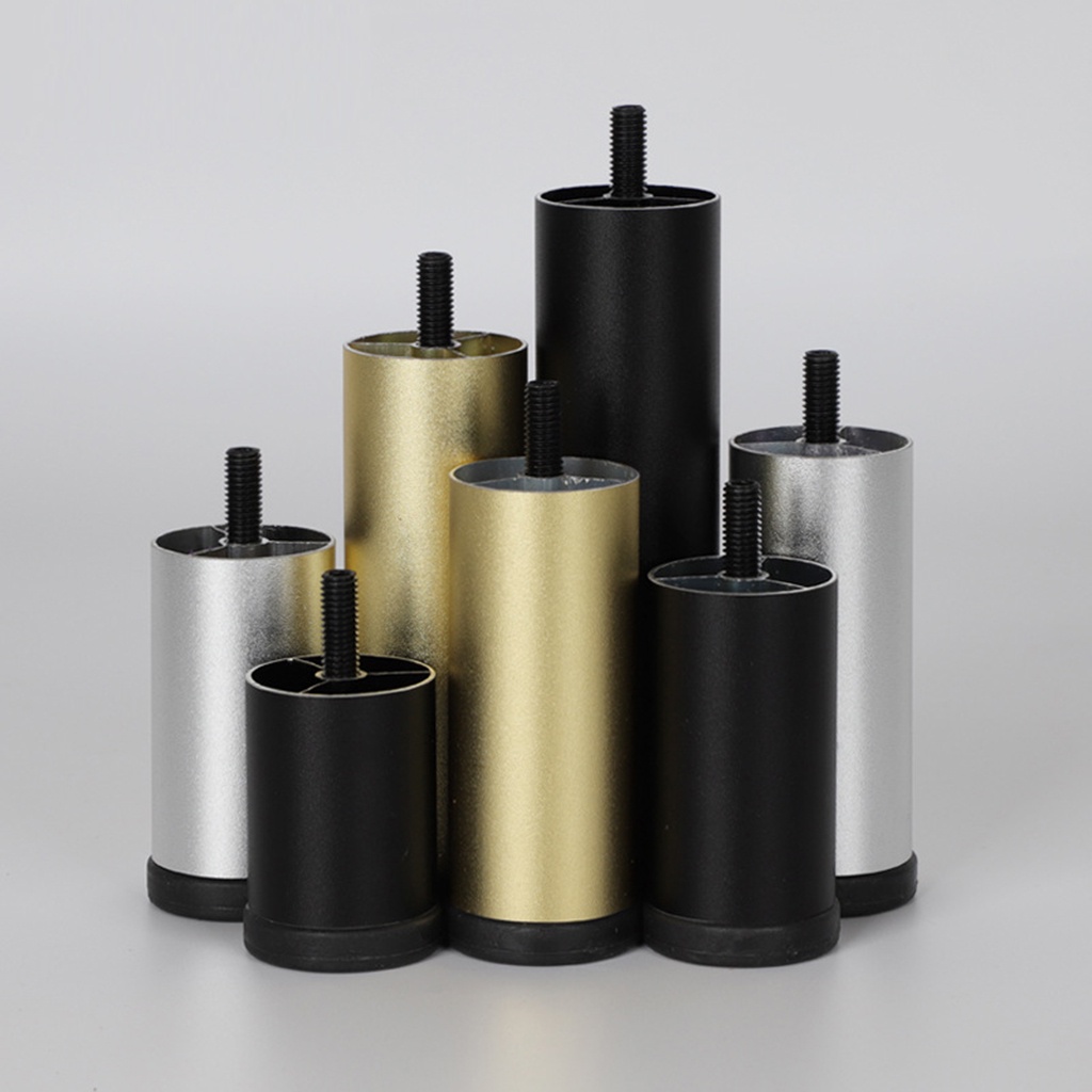 4 Pieces Furniture Leg Aluminum Alloy M8 Screw Adjustable Bed Table