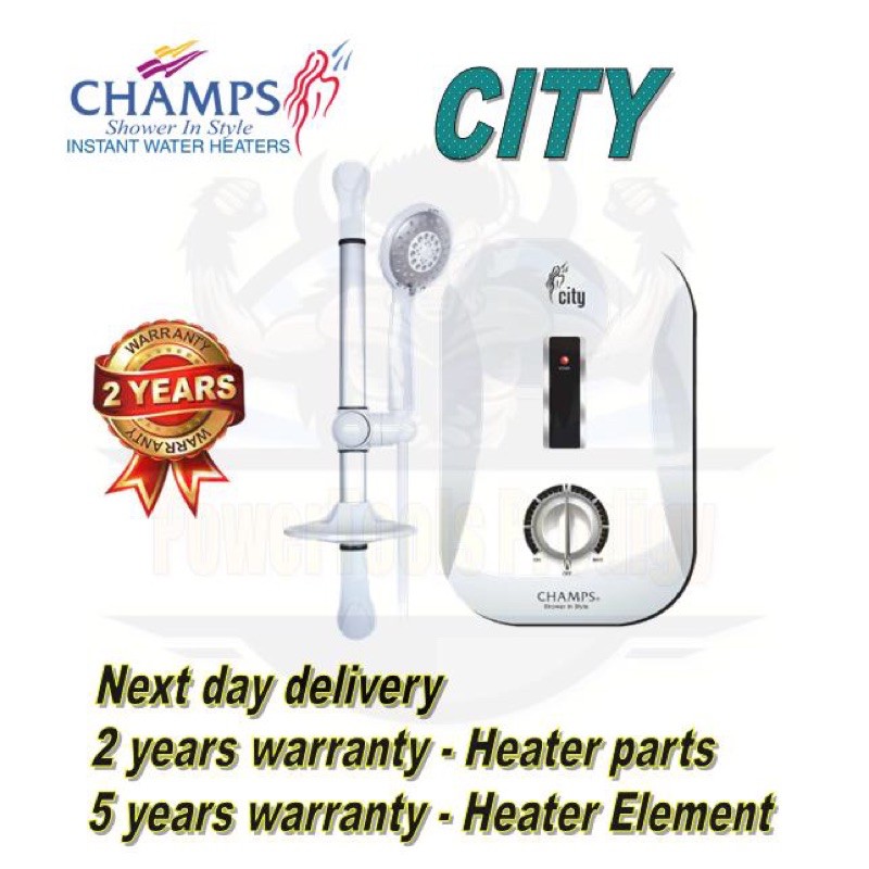 Champs City Instant Water Heater / No Installation Provided / Comes