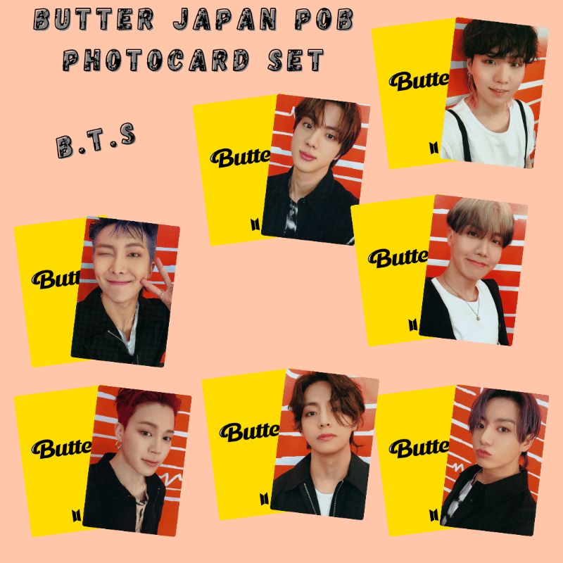 BTS BUTTER JAPAN POB PHOTOCARD SET (unofficial) Shopee Singapore