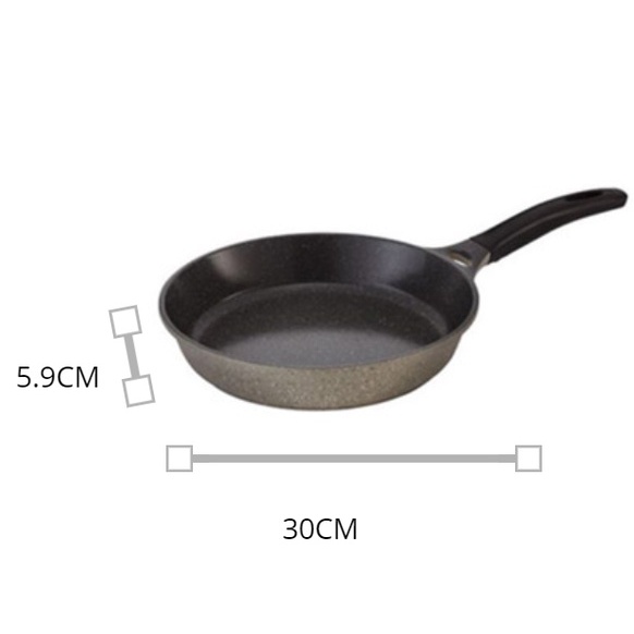 LocknLock Official IH Stone Marble Casting Frying Pan 30cm LCA6303D