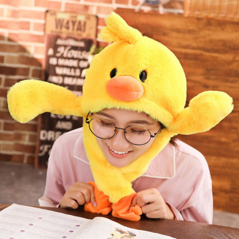 Animals Hat Moveable Ears Moving duck Style hat Shopee Singapore