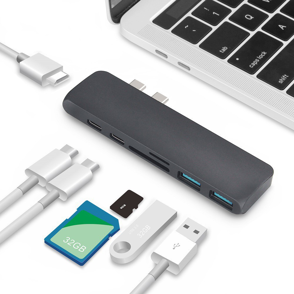 Multiport TypeC Hub adapter for MacBook Pro 13" 15" 16