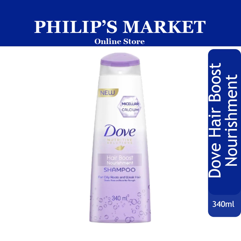Dove Hair Boost Nourishment Shampoo 340ml Shopee Singapore