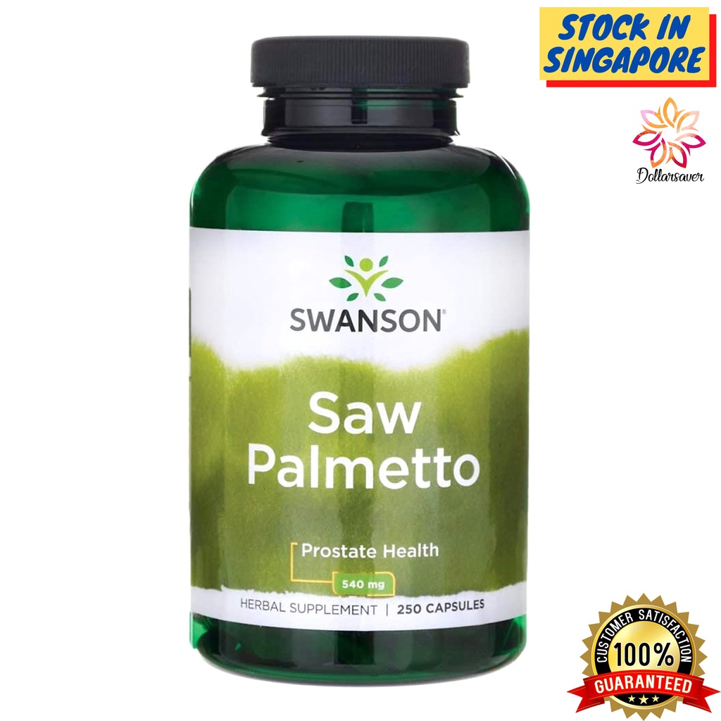 Swanson Saw Palmetto Herbal Supplement 250 Capsules for Men Prostate