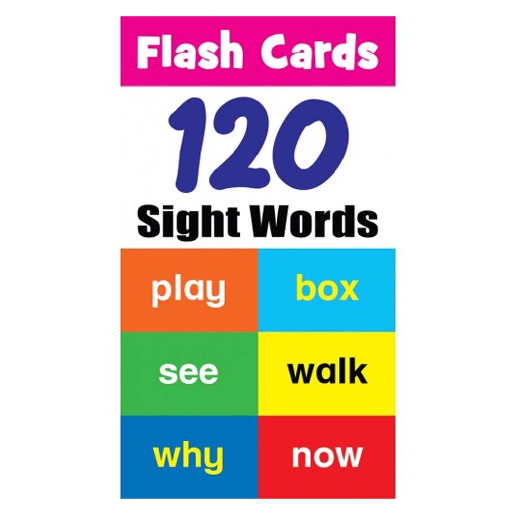 Flash Card 120 Sight Words | Shopee Singapore