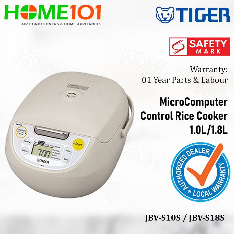 Tiger Controlled Rice Cooker 1.0L 1.8L [JBVS10S][JBV
