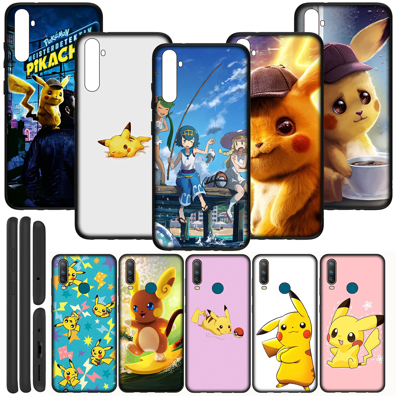 Cover XA179 Pokémon Detective Pikachu cute Soft TPU Casing iPhone 13