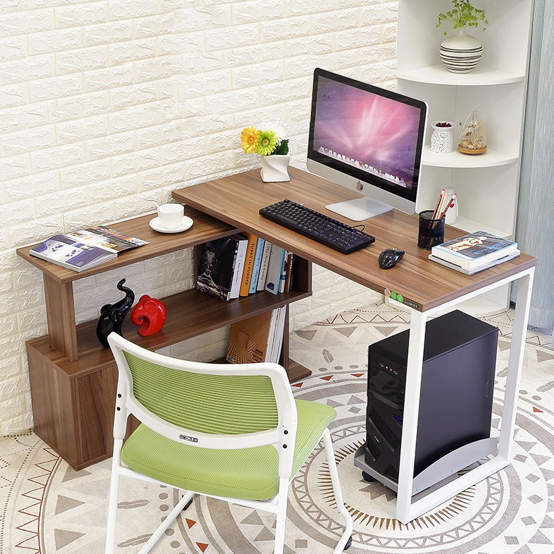 Aideal.sg Computer table /Study table with bookshelf storage Shopee
